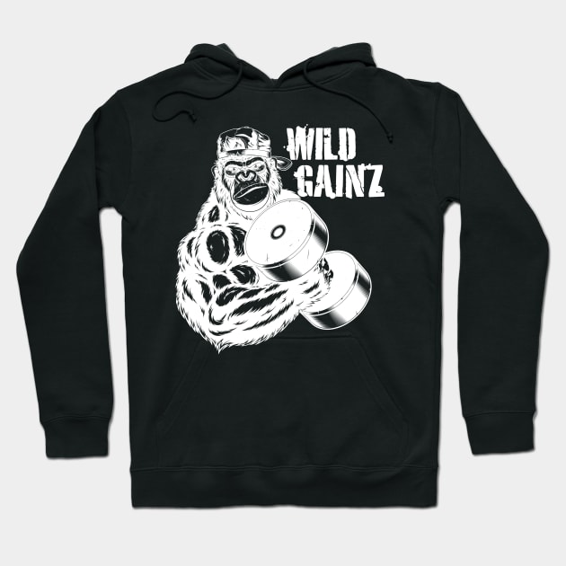 Wild Gainz Hoodie by RightBrainIndustries